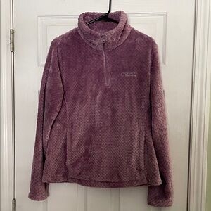 Columbia Lavender Textured Fleece Jacket